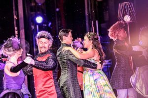 Jason Gotay, Mikaela Bennett, cast of Cinderella Photo