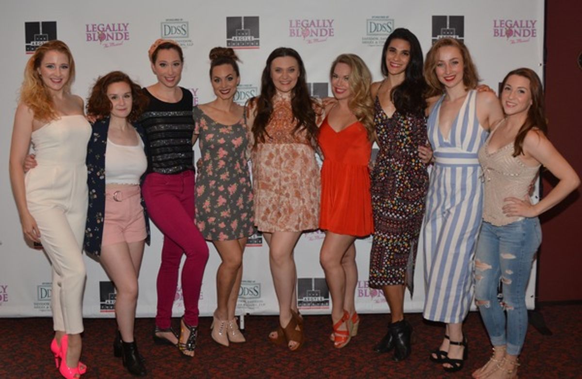 Kate Zulauf, Emily Chester, Courtney Fekete, Michelle Foard, Harley Barton, Jennifer Oehlwein, Ashley Grace Munzek, Cassidy Ingram and Michelle Rubino at 