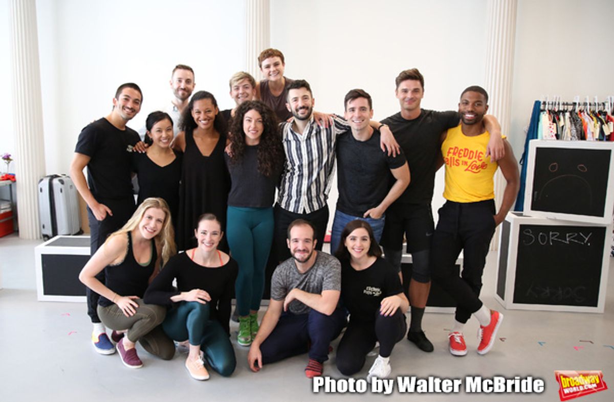 Choreographer Al Blackstone with company at 
