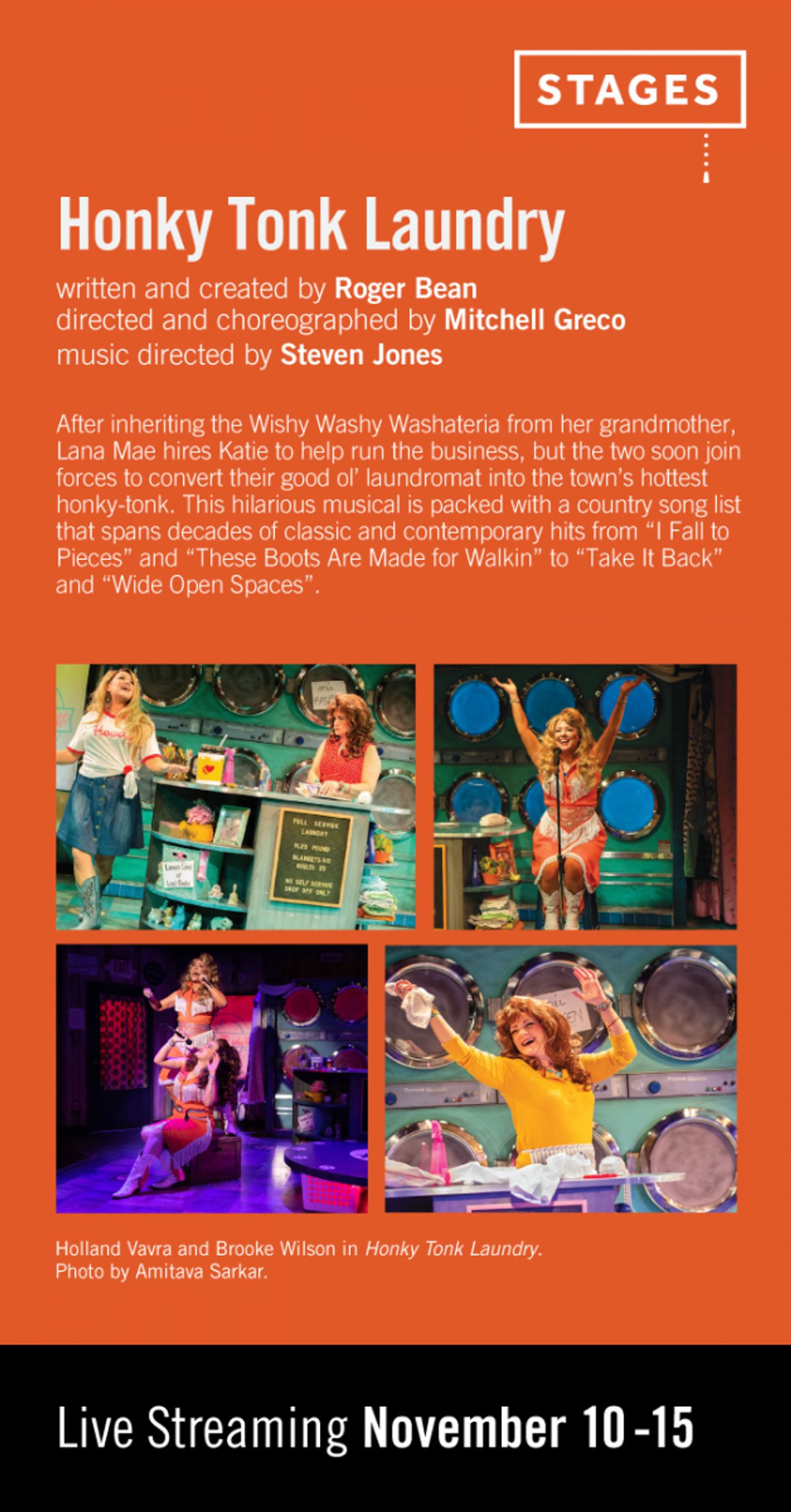 Streaming Now - Honky Tonk Laundry at Stages Houston!  Image