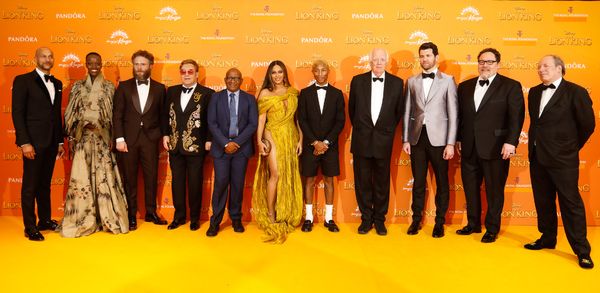 Photo Flash: Beyonce, Elton John Attend European Premiere of THE LION KING — photo 1 of 13