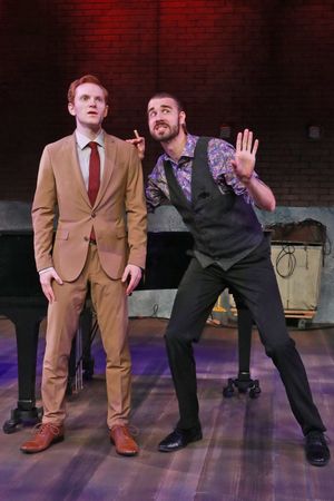 Mark Schenfisch and Martin Landry in MURDER FOR TWO. Photo by Alberto Romeu. @ BroadwayWorld Mark Schenfisch and Martin Landry in MURDER FOR TWO. Photo by Alberto Romeu. Photo