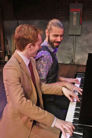 Mark Schenfisch and Martin Landry in MURDER FOR TWO. Photo by Alberto Romeu. Photo