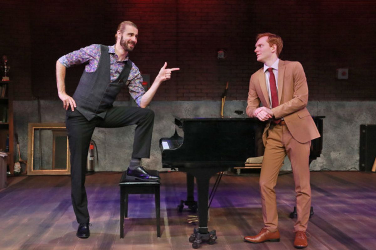 Martin Landry and Mark Schenfisch in MURDER FOR TWO. Photo by Alberto Romeu. at 