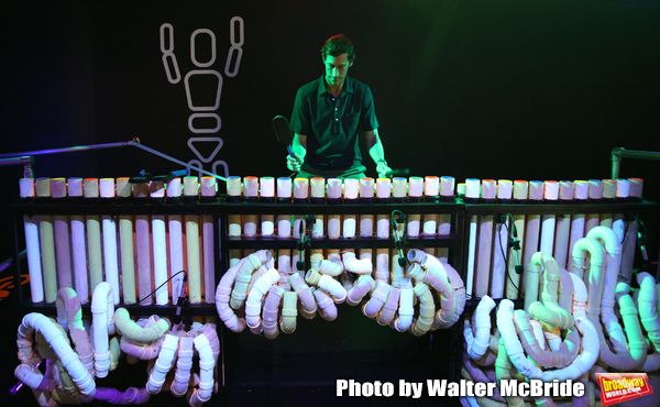 Matt Ramsey, Blue Man cast member performing Photo