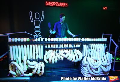 Matt Ramsey, Blue Man cast member performing during â€œBlue Man Group: Ready...Go Photo