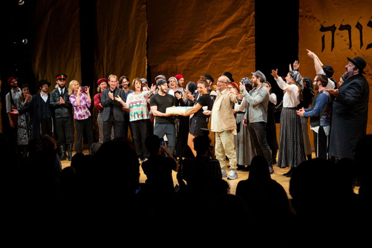 Joel Grey and the cast of FIDDLER ON THE ROOF at 