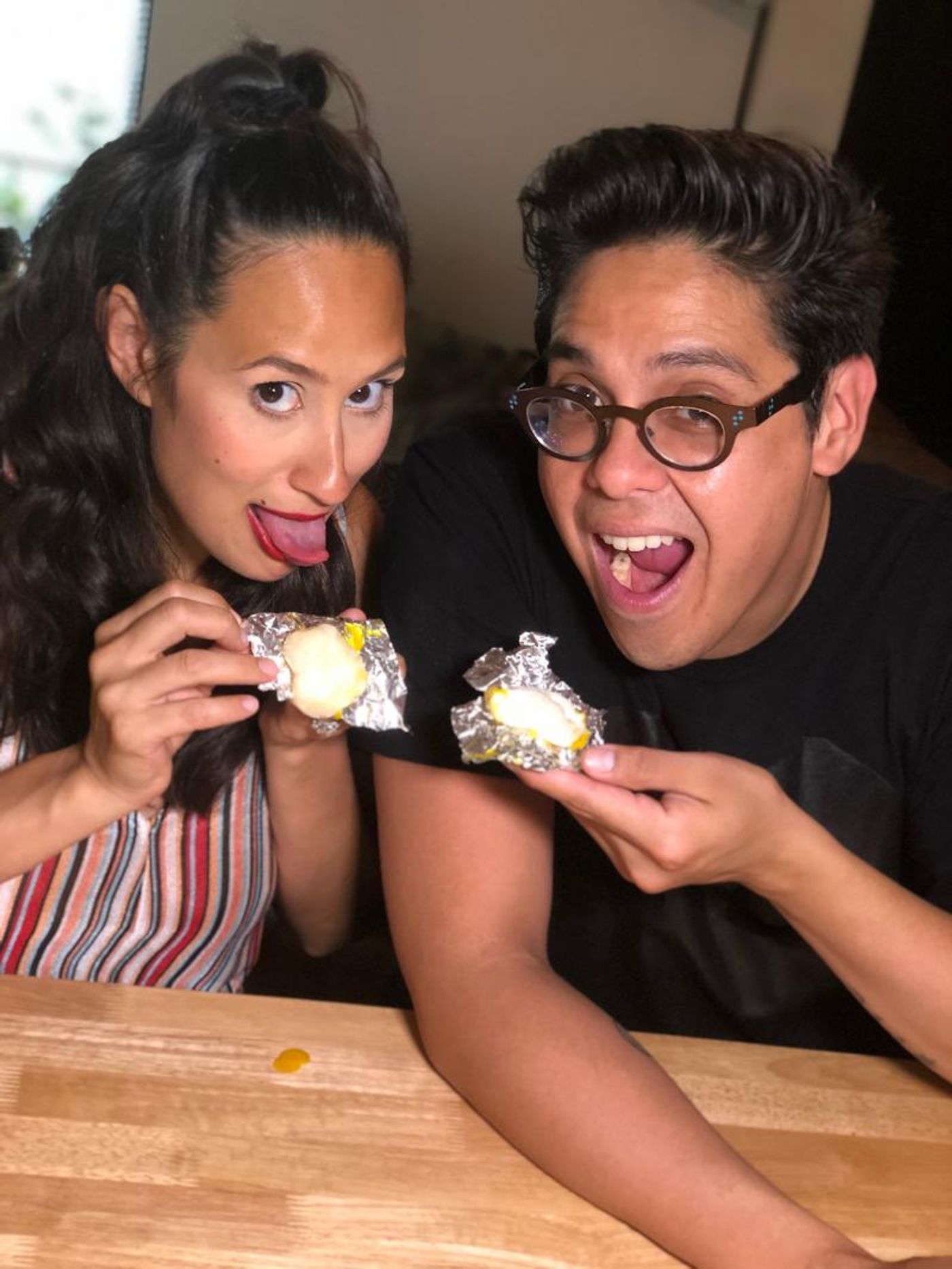 Backstage Bite with Katie Lynch: George Salazar Chills Out with Mochi!  Image