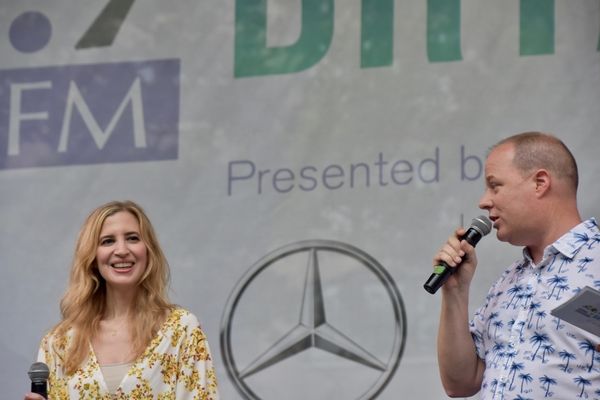 106.7 LITE FM's Cubby and Christine Paul Bryant and Christine Nagy Photo