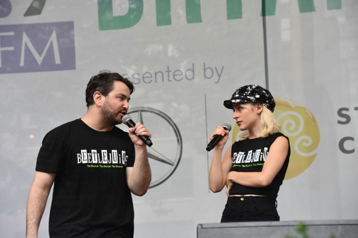 Alex Brightman and Sophia Anne Caruso at 