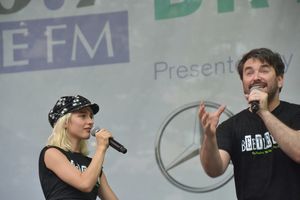 Sophia Anne Caruso and Alex Brightman Photo