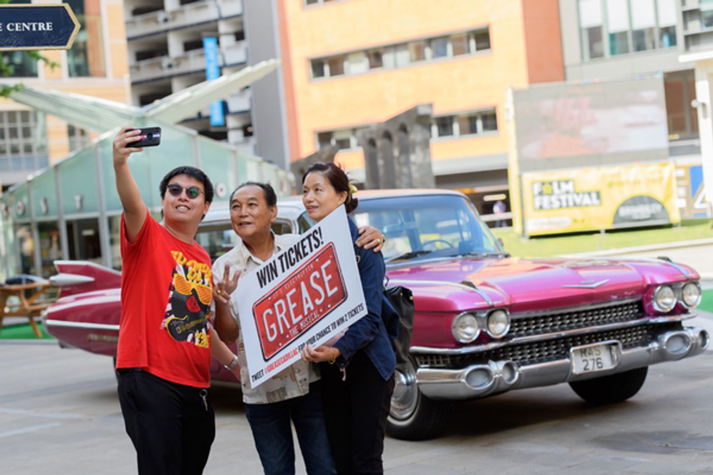 Photo Flash: Pink Cadillac Rolls Into Town in Honor of GREASE at the Birmingham Hippodrome Photo Flash: Pink Cadillac Rolls Into Town in Honor of GREASE at the Birmingham Hippodrome Image