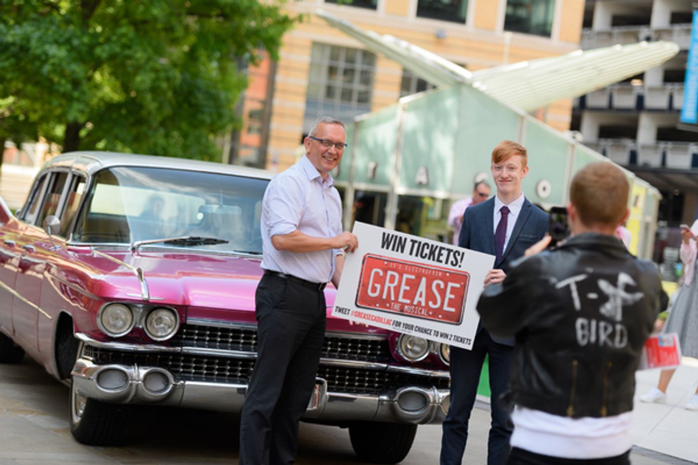 Photo Flash: Pink Cadillac Rolls Into Town in Honor of GREASE at the Birmingham Hippodrome Photo Flash: Pink Cadillac Rolls Into Town in Honor of GREASE at the Birmingham Hippodrome Image