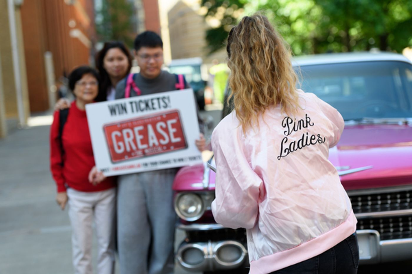 Photo Flash: Pink Cadillac Rolls Into Town in Honor of GREASE at the Birmingham Hippodrome Photo Flash: Pink Cadillac Rolls Into Town in Honor of GREASE at the Birmingham Hippodrome Image
