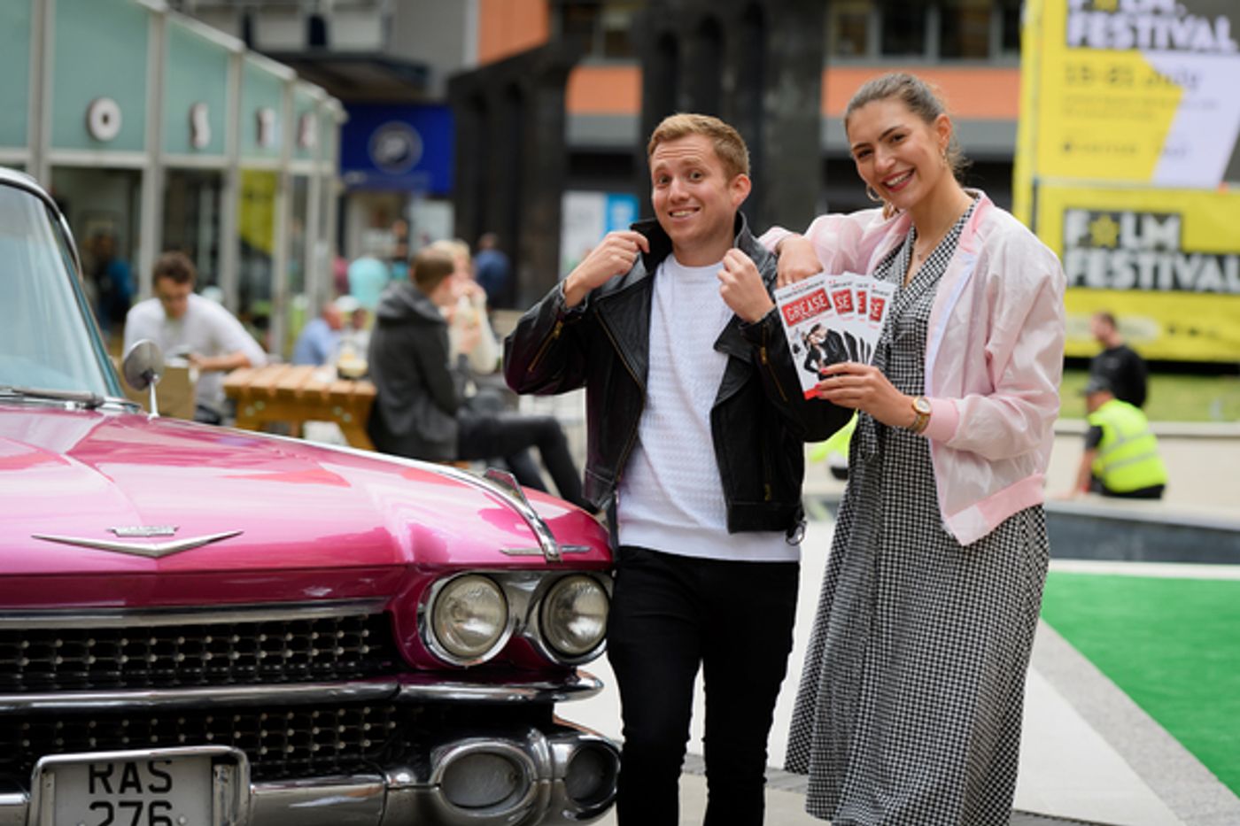 Photo Flash: Pink Cadillac Rolls Into Town in Honor of GREASE at the Birmingham Hippodrome Photo Flash: Pink Cadillac Rolls Into Town in Honor of GREASE at the Birmingham Hippodrome Image