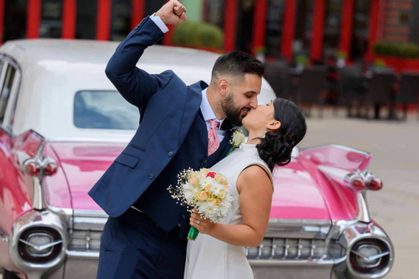 Photo Flash: Pink Cadillac Rolls Into Town in Honor of GREASE at the Birmingham Hippodrome Photo Flash: Pink Cadillac Rolls Into Town in Honor of GREASE at the Birmingham Hippodrome Image