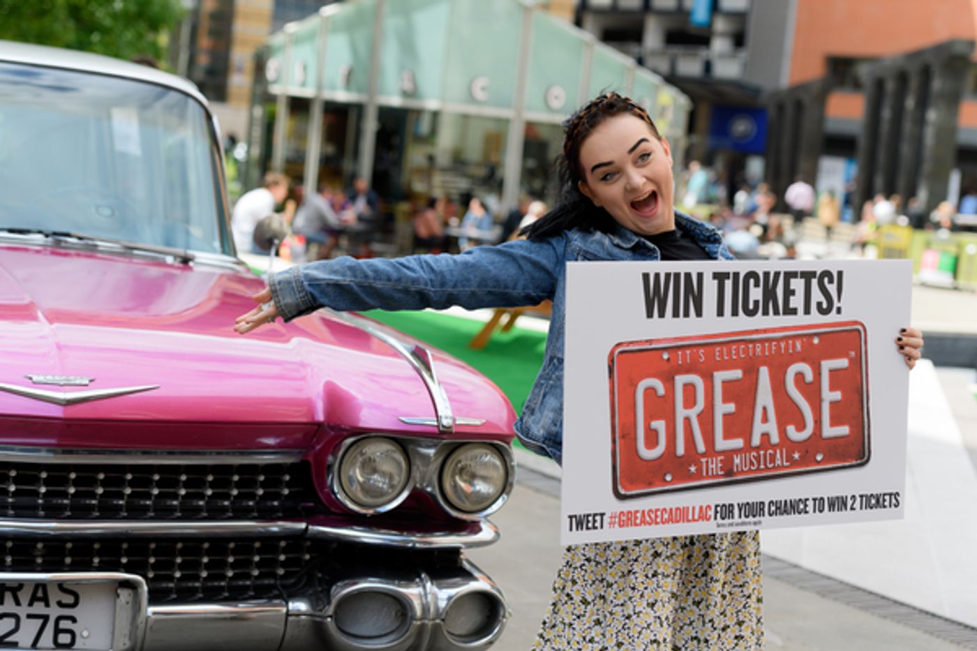Photo Flash: Pink Cadillac Rolls Into Town in Honor of GREASE at the Birmingham Hippodrome Photo Flash: Pink Cadillac Rolls Into Town in Honor of GREASE at the Birmingham Hippodrome Image