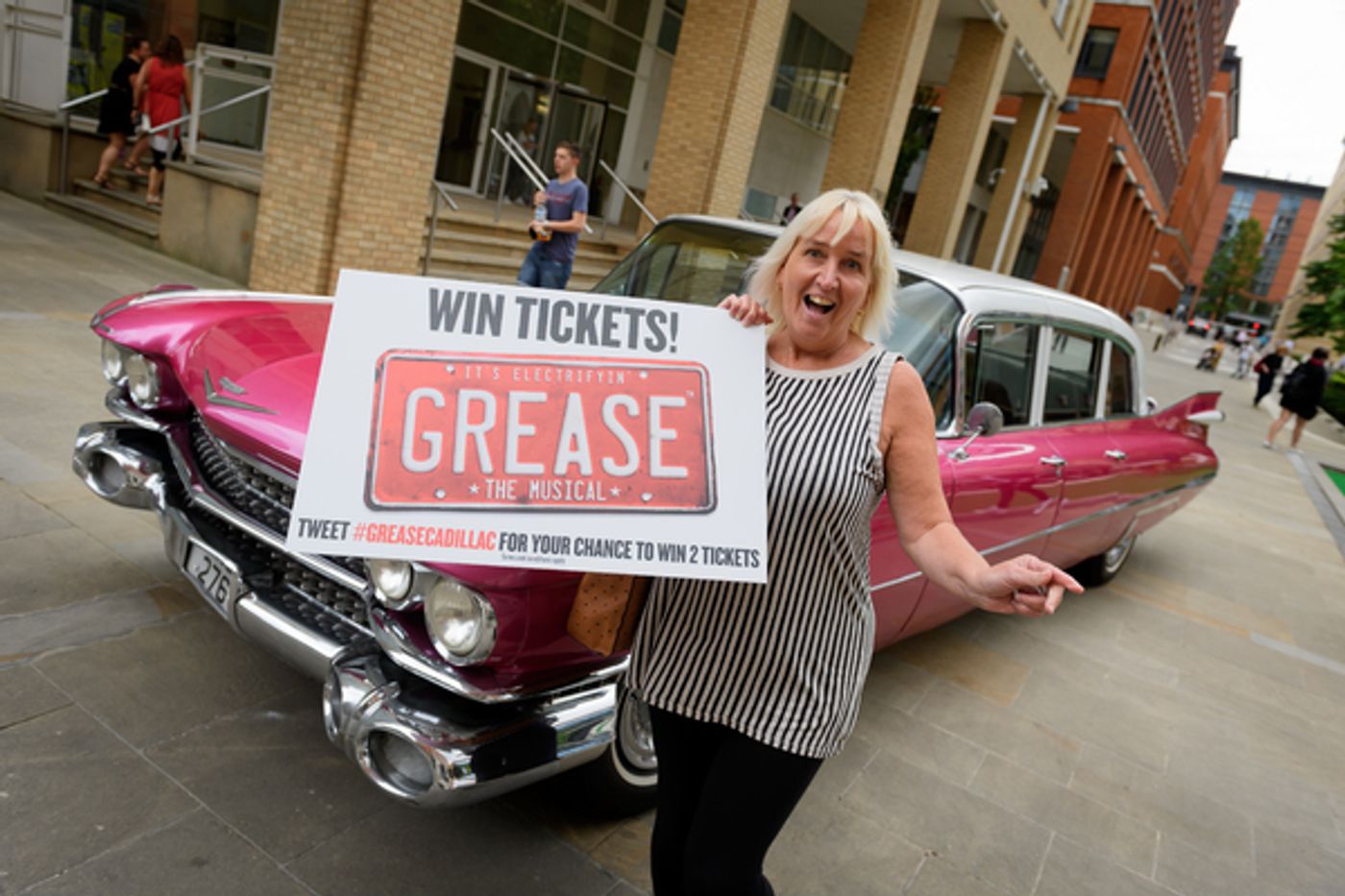 Photo Flash: Pink Cadillac Rolls Into Town in Honor of GREASE at the Birmingham Hippodrome Photo Flash: Pink Cadillac Rolls Into Town in Honor of GREASE at the Birmingham Hippodrome Image