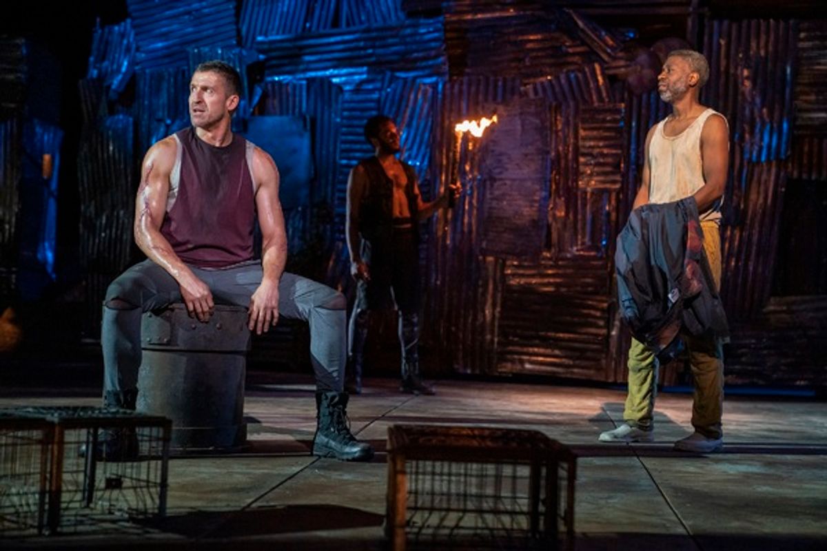 Jonathan Cake, Biko Eisen-Martin, and Teagle F. Bougere at 