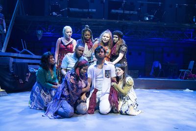 Sadat Hossain and the Ensemble of GODSPELL  Photo