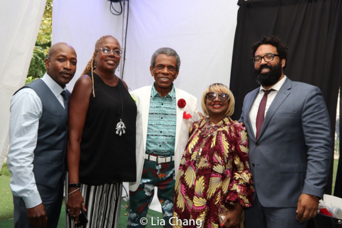 Antwan Lewis (Fox5-TV), Michelle Scott (GHCC Board member), Tony and Emmy Award winner Andr  De Shields, Irene Gandy, Harlem Week Board member and Marco Carrion, Commissioner of New York City?s Commun at 