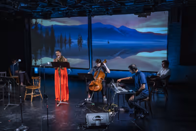 Jasmine Muhammad (Soprano), Jennifer Shaw (Cello), Izzi Ramkissoon (Composer), Jonath Photo