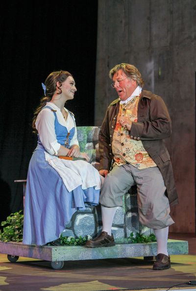 Claire Wilkinson (Belle) and Dave Klaus (Maurice) Photo