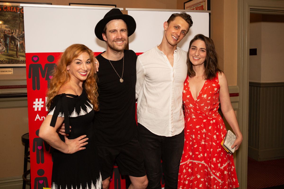 Lorin Latarro, Gavin Creel, Henry Gottfried, and Sara Bareilles at 