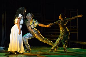 Naima Carter Russell, Michael Crute, Leslie Bellair Photo