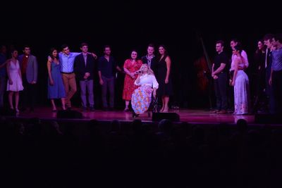 Ali Storker and the cast that includes-Gabrielle Baker, Jack Brinsmaid, Christopher B Photo
