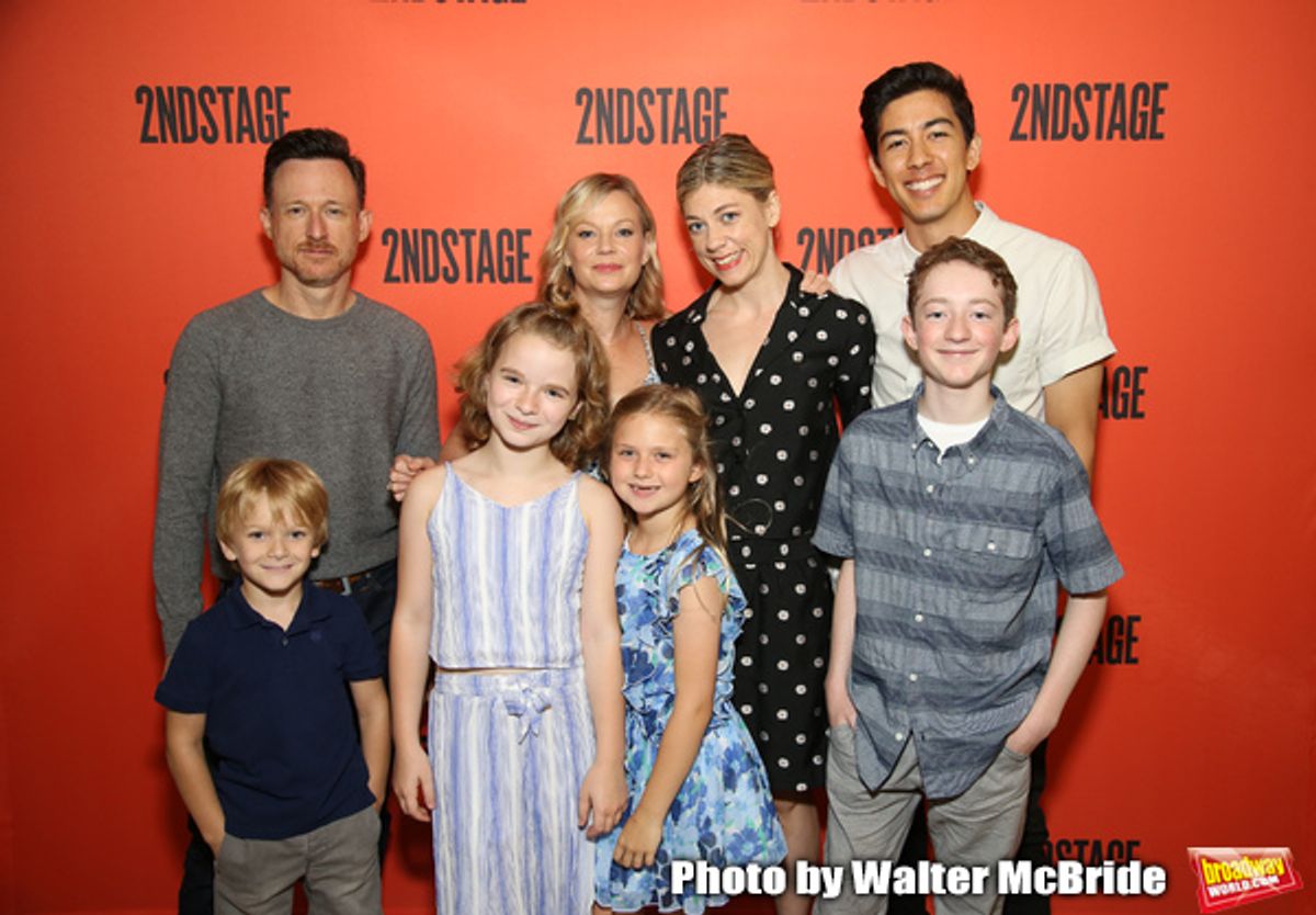 Back row: Brad Heberlee, Samantha Mathis, Susannah Flood, Kim Fischer  Front row: Harrison Fox, Maren Heary, Casey Hilton, Ryan Foust  at 