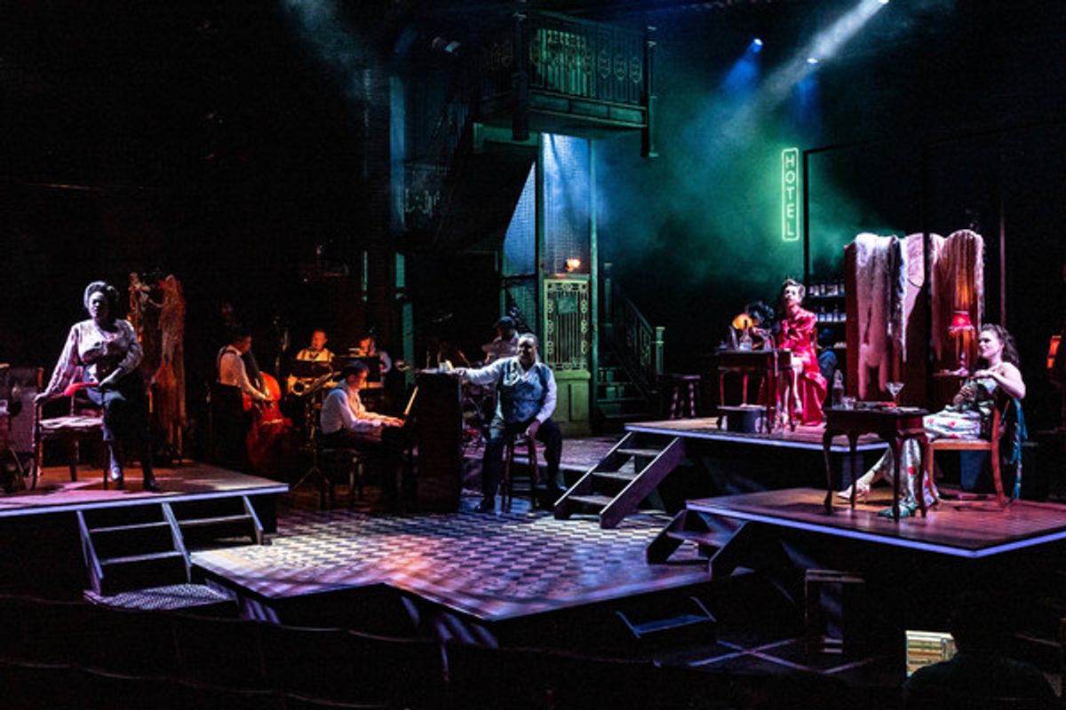 Sharon D. Clarke, Clive Rowe, Debbie Kurup, Gemma Sutton at 