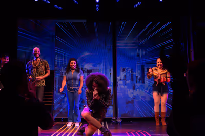 Christina Sajous and the cast of Broadway Bounty Hunter Photo