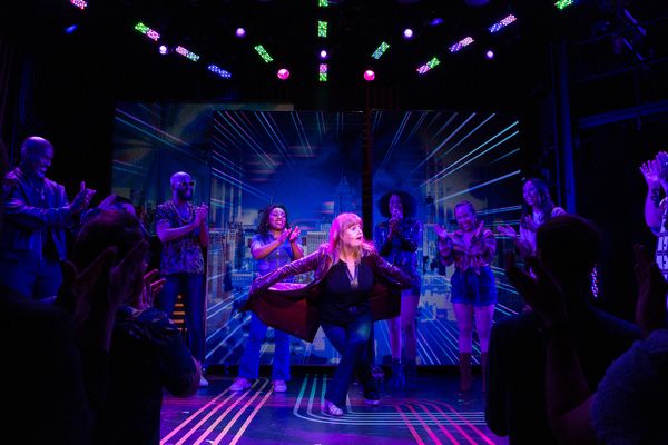 Annie Golden and the cast of Broadway Bounty Hunter Photo