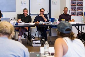 Anthony Drewe, Elliot Davis, and Jerry Mitchell @ BroadwayWorld Anthony Drewe, Elliot Davis, and Jerry Mitchell Photo