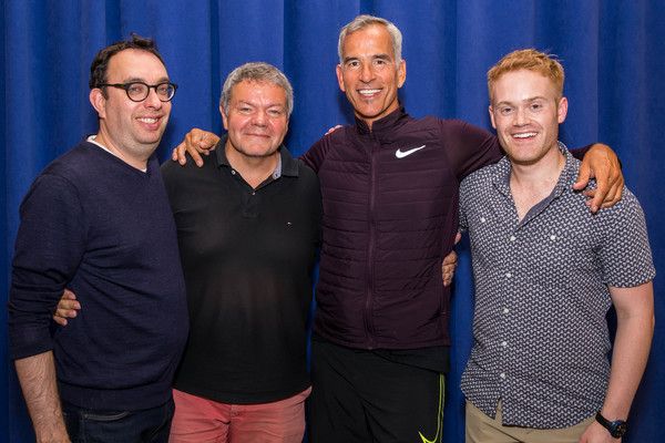 Elliot Davis, Anthony Drewe, Jerry Mitchell, and Ryan Fielding Garrett Photo