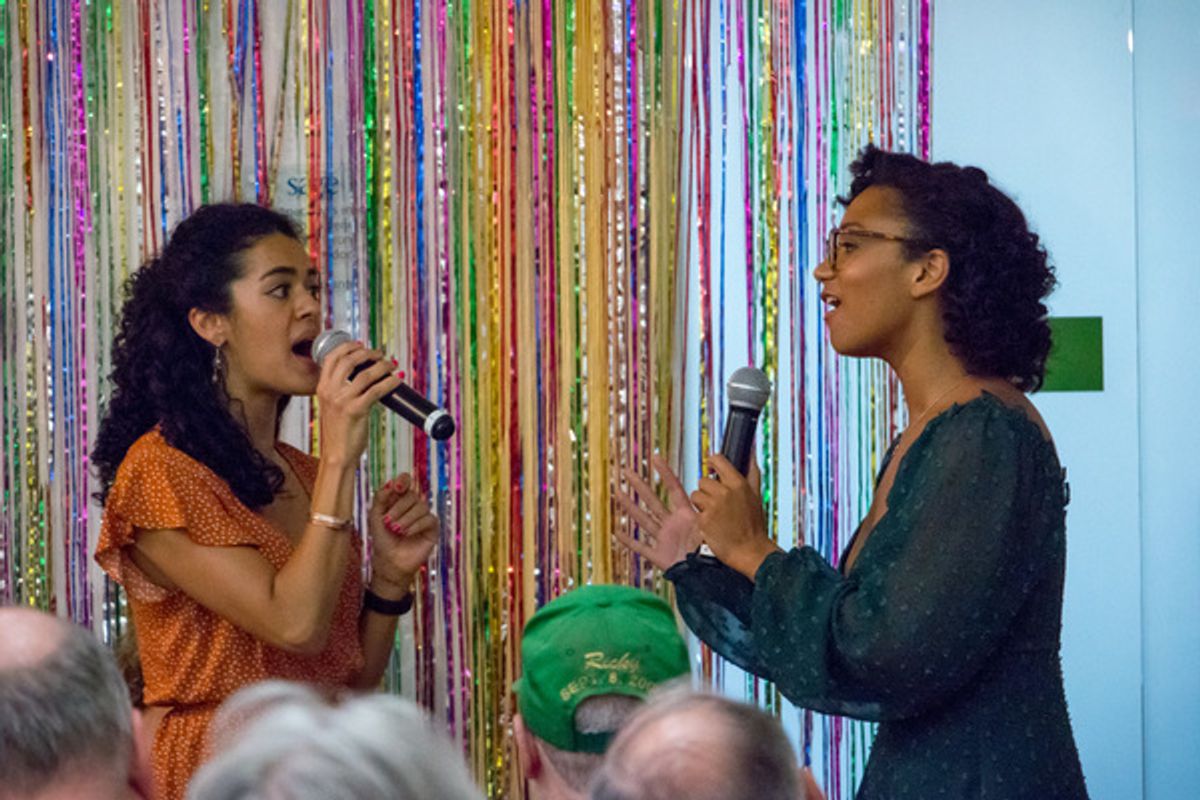 Kalyn West  and Mary Antonini at 