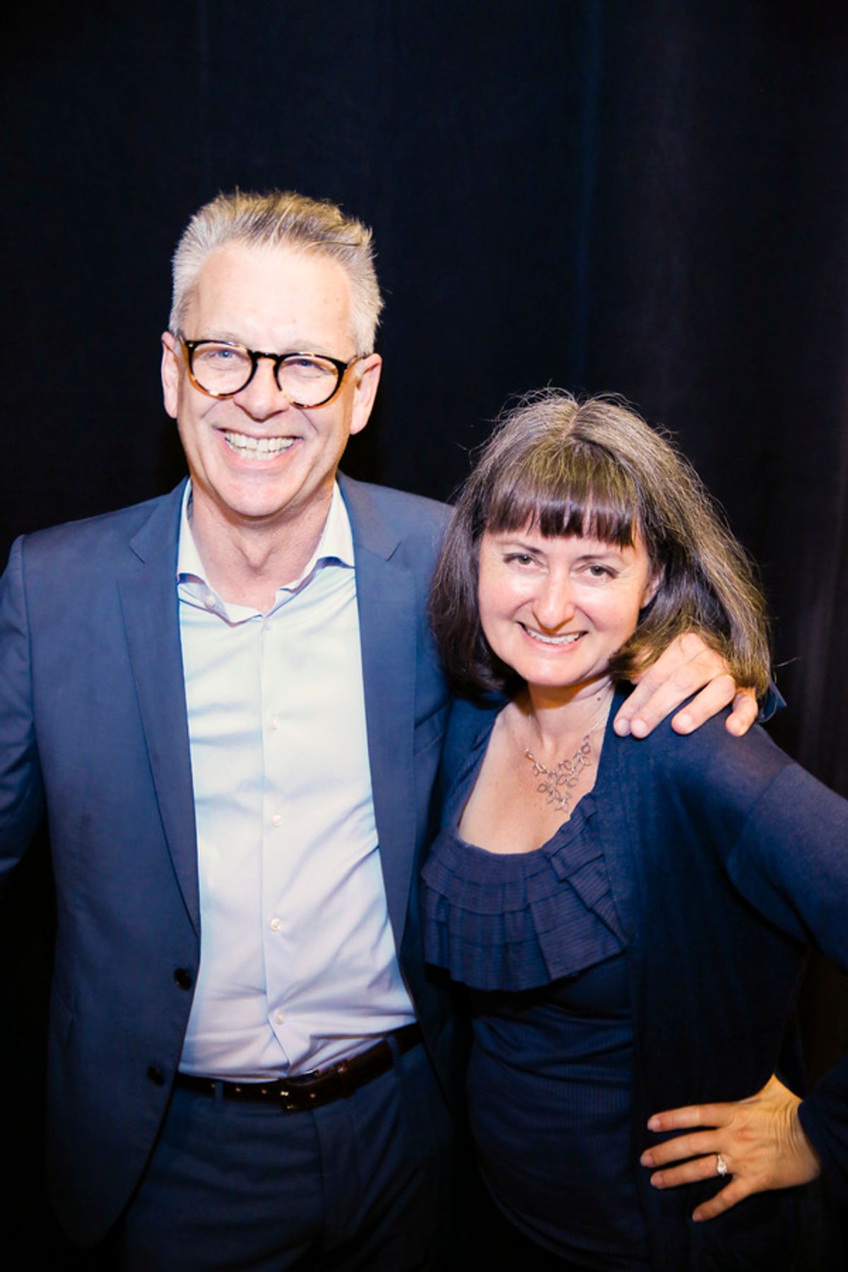 Center Theatre Group Artistic Director Michael Ritchie and Culver City Mayor Meghan Sahli-Wells at 