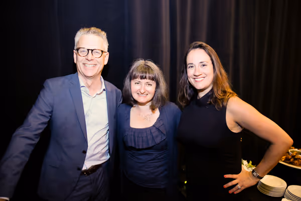 Center Theatre Group Artistic Director Michael Ritchie, Culver City Mayor Meghan Sahl Photo