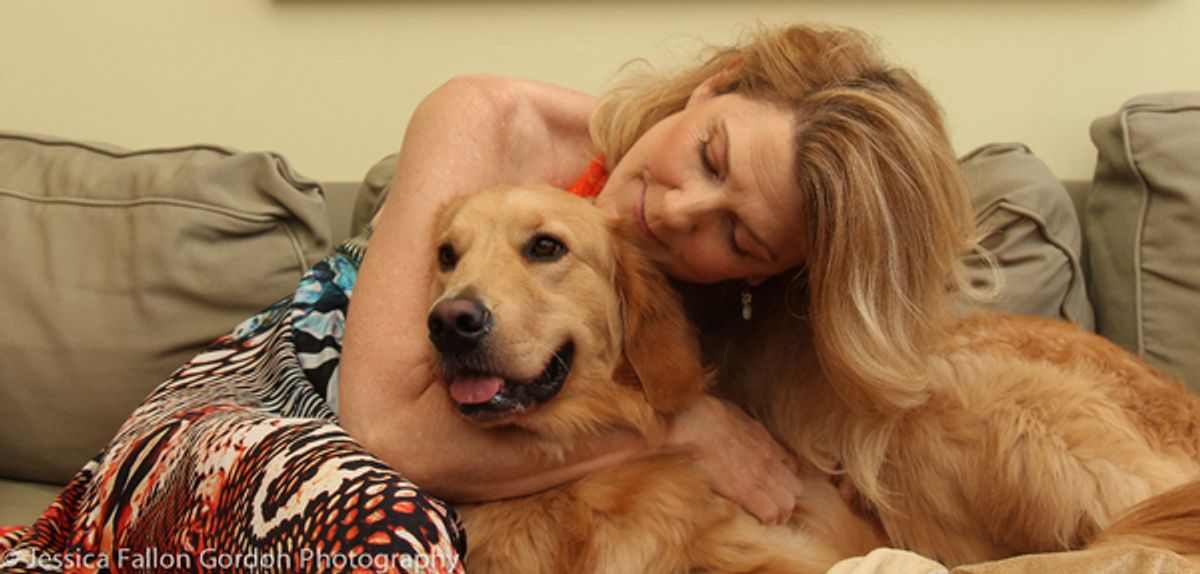 Victoria Clark and Ollie at 