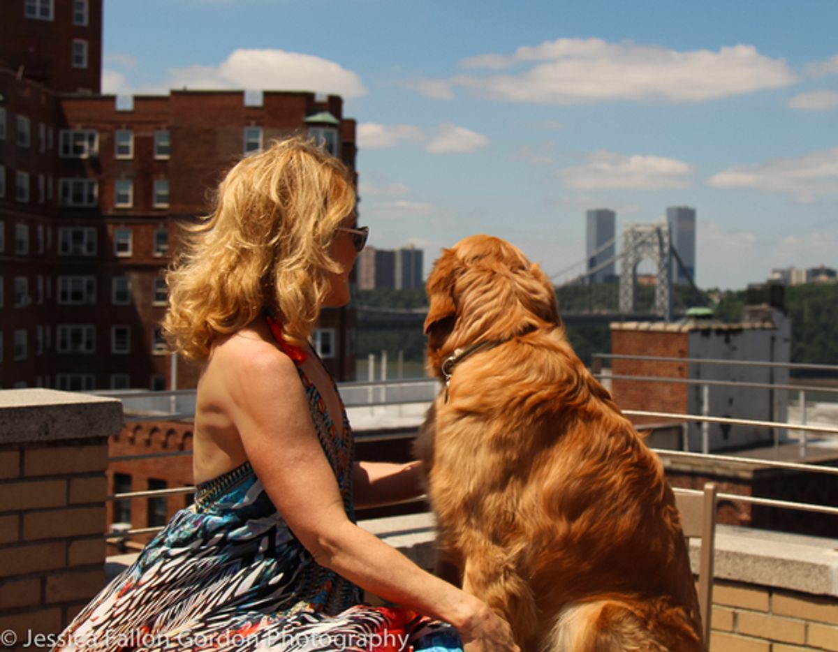 Victoria Clark and Ollie at 