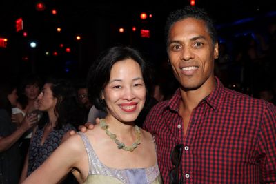 Lia Chang and Taimak, who appeared in THE LAST DRAGON together. Photo by Garth Kravit Photo