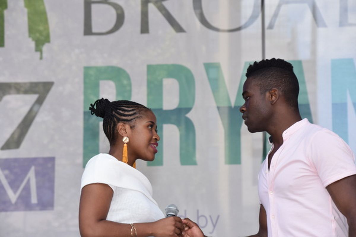 Pearl Khwenzi and Bradley Gibson at 