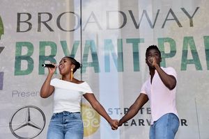 Pearl Khwenzi and Bradley Gibson @ BroadwayWorld Pearl Khwenzi and Bradley Gibson Photo
