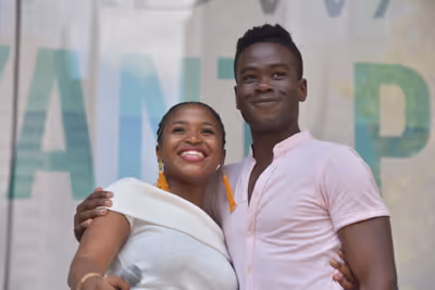 Pearl Khwenzi and Bradley Gibson Photo