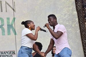 Pearl Khwenzi and Bradley Gibson @ BroadwayWorld Pearl Khwenzi and Bradley Gibson Photo