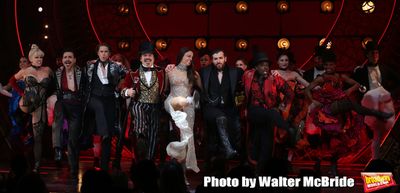Robyn Hurder, Ricky Rojas, Aaron Tveit, Danny Burstein, Karen Olivo, Tam Mutu and Sah Photo