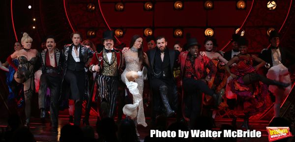 Robyn Hurder, Ricky Rojas, Aaron Tveit, Danny Burstein, Karen Olivo, Tam Mutu and Sah Photo
