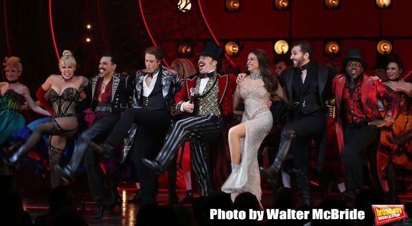 Robyn Hurder, Ricky Rojas, Aaron Tveit, Danny Burstein, Karen Olivo, Tam Mutu and Sah Photo