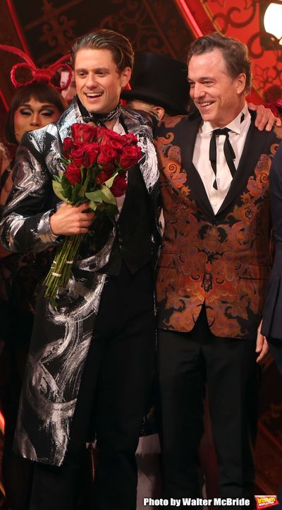 Aaron Tveit and Derek McLane Photo